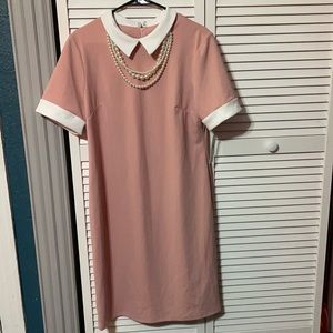 Shelby a& Palmer Dress W/ Beaded necklace attached